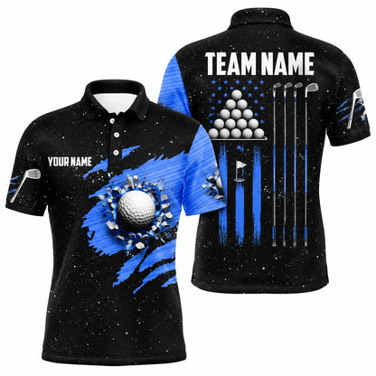 Golf Ball Smash Sport Personalized Golf Polo Shirt