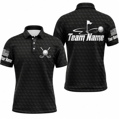 Golf Flag And Ball Sport Personalized Golf Polo Shirt