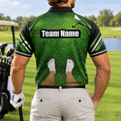 Golf Season Slogan Sport Personalized Golf Polo Shirt Back View