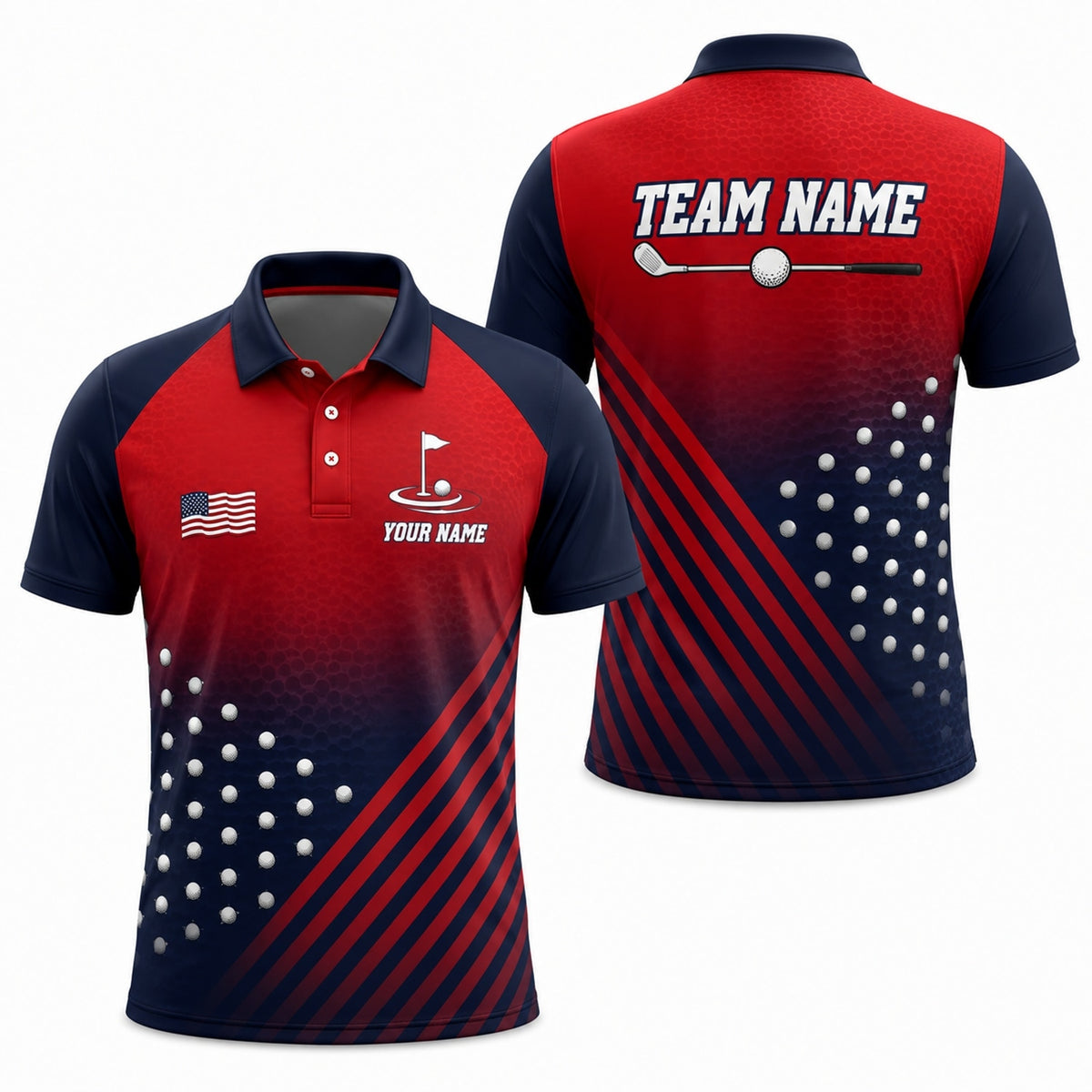 Golf Team Name Sport Personalized Golf Polo Shirt
