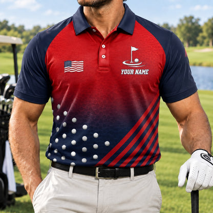 Golf Team Name Sport Personalized Golf Polo Shirt Front View