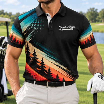 It's a Good Day to Play Golf Golf Life Quote Personalized Golf Polo Shirt Front View
