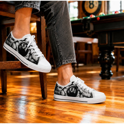 Lucky 8 Eight Ball Graphic Personalized Low Top Shoes Life Style