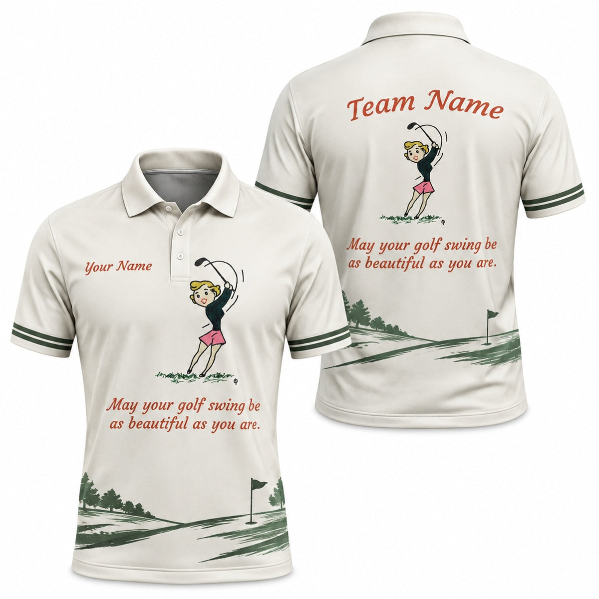 May Your Golf Swing Be As Beautiful As You Are Golf Life Quote Personalized Golf