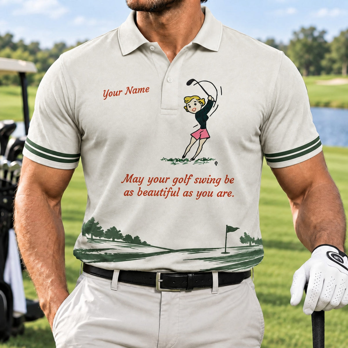 May Your Golf Swing Be As Beautiful As You Are Golf Life Quote Personalized Golf Front View