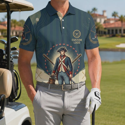 Video preview showcase capturing the 4-way stretch material flexibility, cooling sweat-wicking knit texture, and crisp color details of the polo.