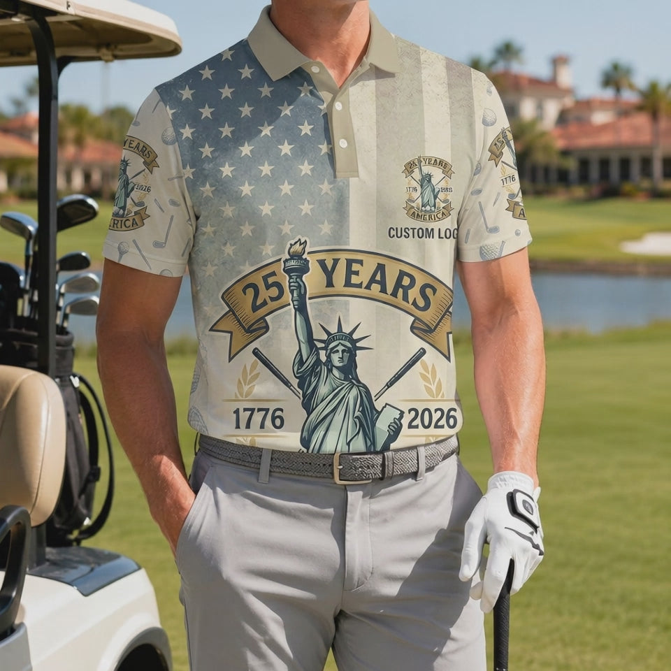 Video preview showcase capturing the 4-way stretch material flexibility, cooling sweat-wicking knit texture, and crisp color details of the polo.