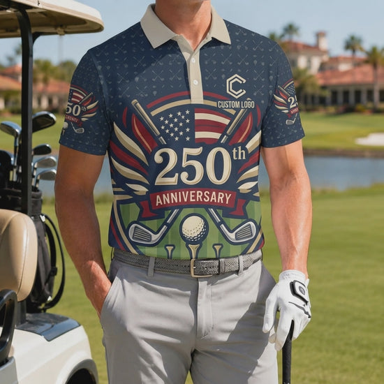 Cinematic product video showcasing the 4-way stretch breathability and vibrant colors of the Liberty Crown polo.
