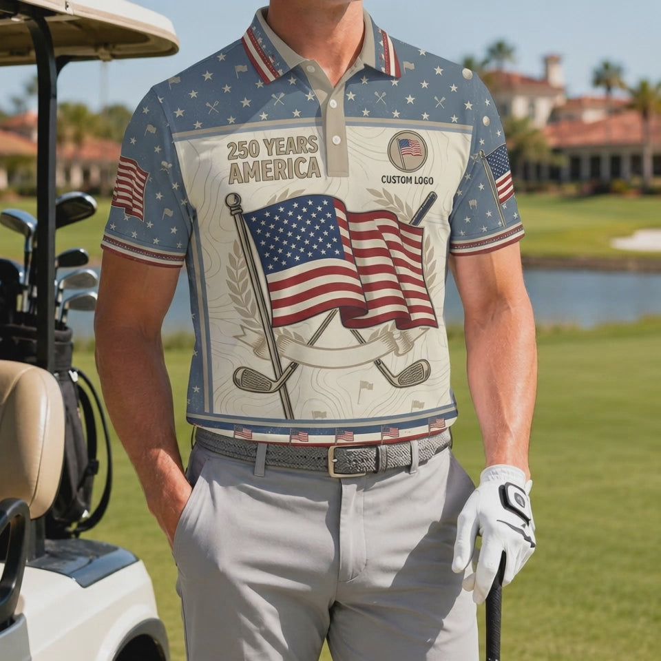 Video preview showcase capturing the 4-way stretch material flexibility, cooling sweat-wicking knit texture, and crisp color details of the polo.