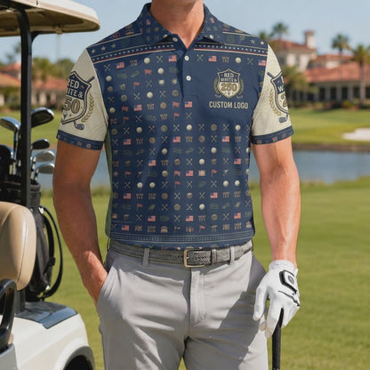 Video preview showcase capturing the 4-way stretch material flexibility, cooling sweat-wicking knit texture, and crisp color details of the polo.