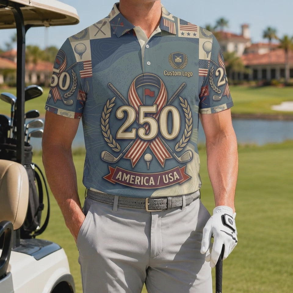 Video preview showcase capturing the 4-way stretch material flexibility, cooling sweat-wicking knit texture, and crisp color details of the polo.