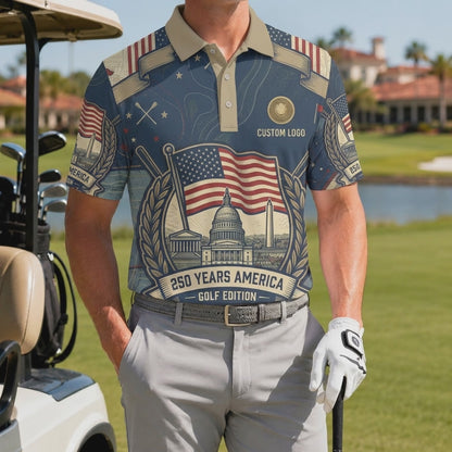 Video preview showcase capturing the 4-way stretch material flexibility, cooling sweat-wicking knit texture, and crisp color details of the polo.