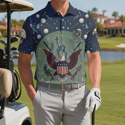Video preview showcase capturing the 4-way stretch material flexibility, cooling sweat-wicking knit texture, and crisp color details of the polo.