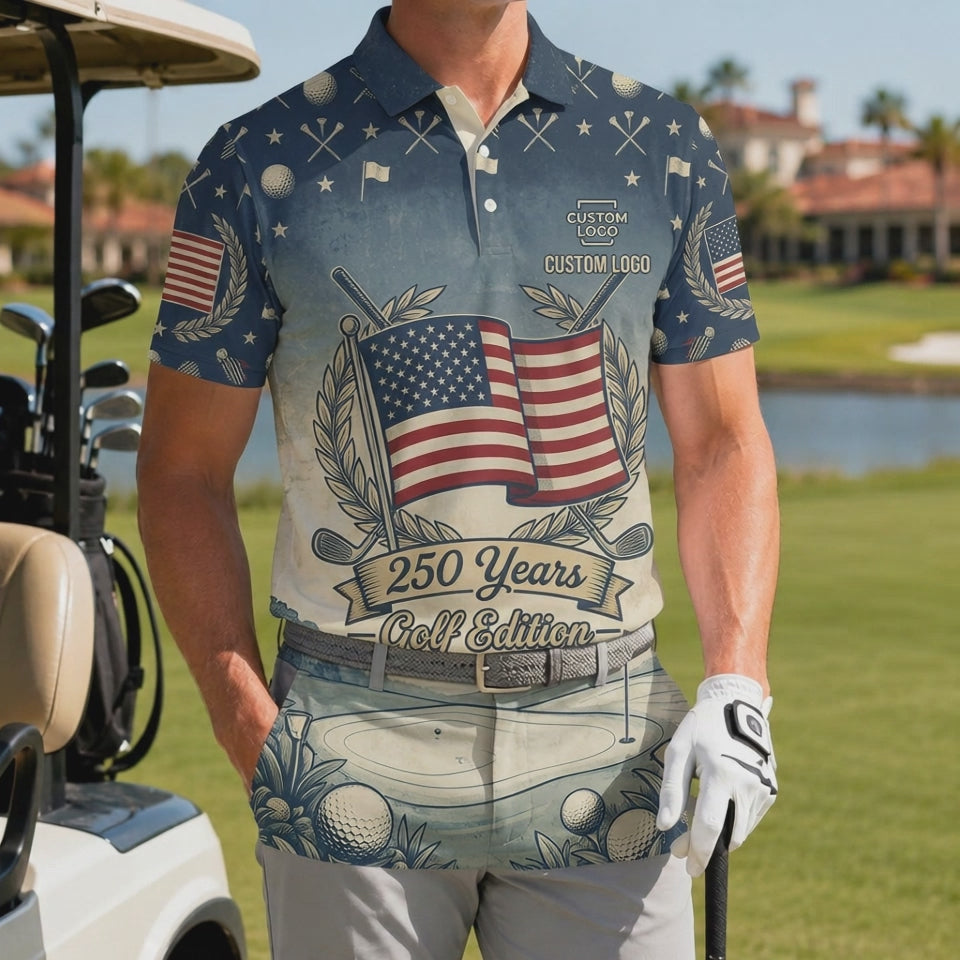 Video preview showcase capturing the 4-way stretch material flexibility, cooling sweat-wicking knit texture, and crisp color details of the polo.