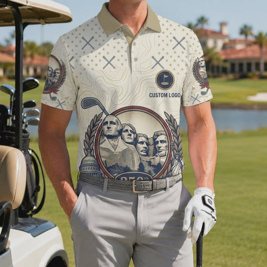 Video showcasing the breathable design and historical motif of the golf polo