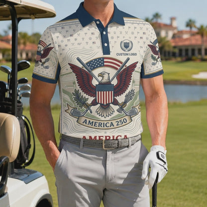 Video preview showcase capturing the 4-way stretch material flexibility, cooling sweat-wicking knit texture, and crisp color details of the polo.