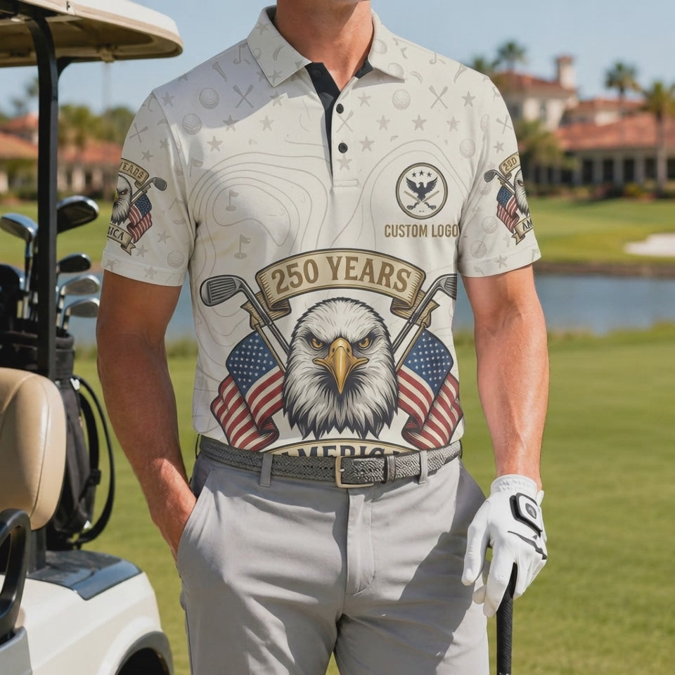 Video preview showcase capturing the 4-way stretch material flexibility, cooling sweat-wicking knit texture, and crisp color details of the polo.