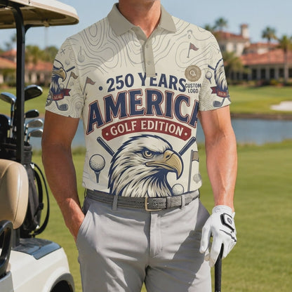 Video preview showcase capturing the 4-way stretch material flexibility, cooling sweat-wicking knit texture, and crisp color details of the polo.