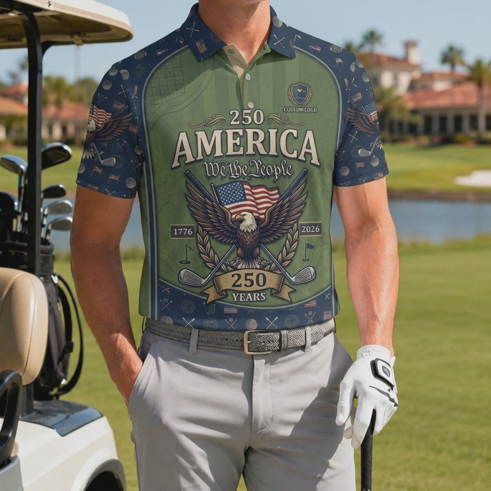 Video preview showcase capturing the breathable high-stretch movement, dynamic texture, and deep green-navy color saturation of the polo shirt.