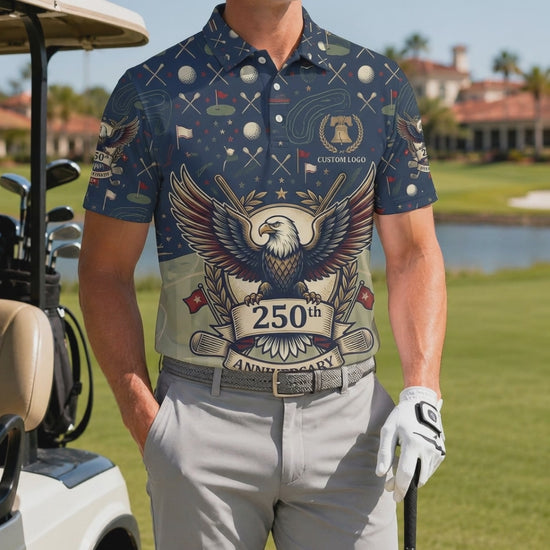 Video preview showcase capturing the 4-way stretch flexibility, moisture-wicking mesh texture, and color gradient of the polo shirt.