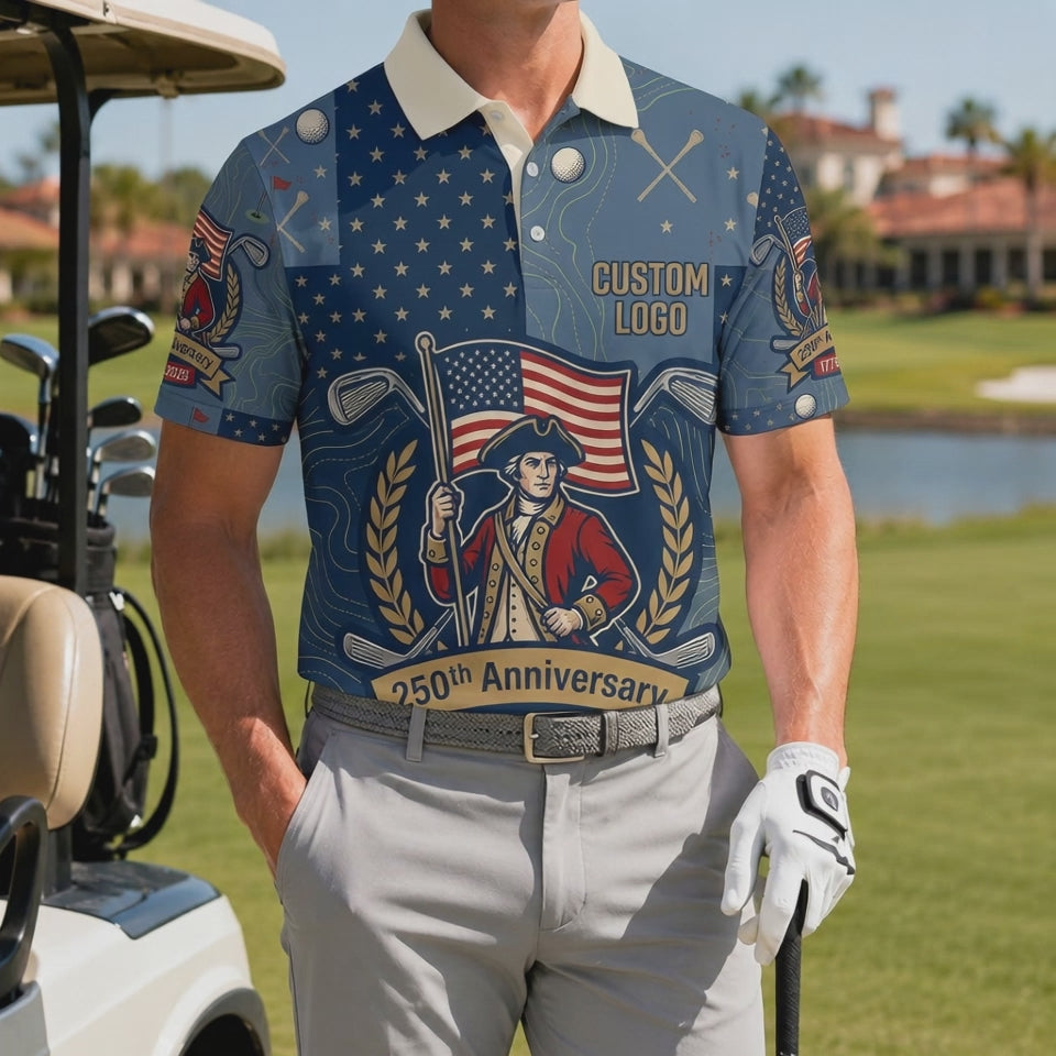 Video preview showcase capturing the 4-way stretch material flexibility, cooling sweat-wicking knit texture, and crisp color details of the polo.