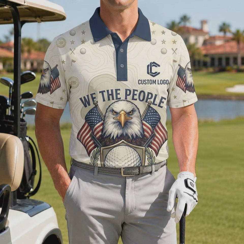 360-degree video showcase of the We The People USA eagle polo