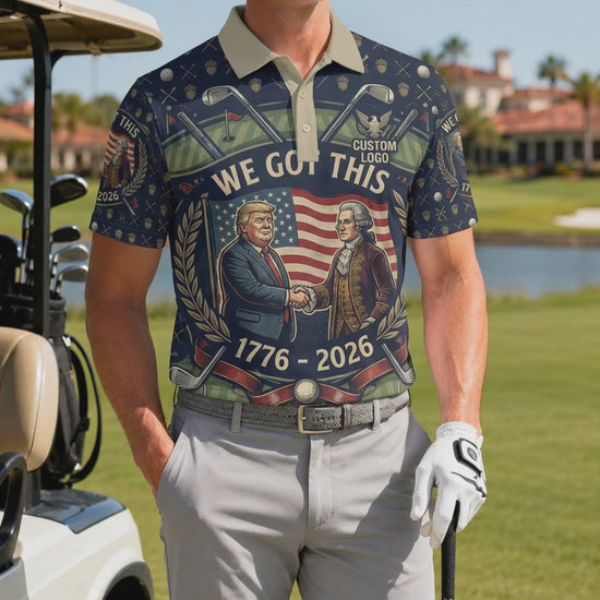 360-degree video showcase of the "We Got This" polo