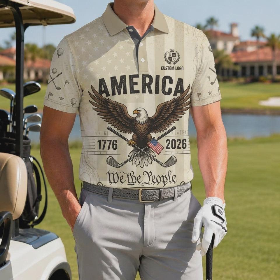 Video preview showcase capturing the 4-way stretch material flexibility, cooling sweat-wicking knit texture, and crisp color details of the polo.