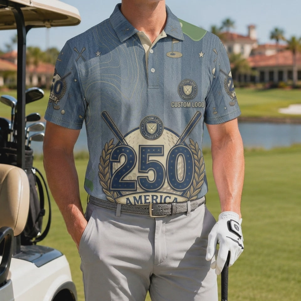 Video preview showcase capturing the 4-way stretch material flexibility, cooling sweat-wicking knit texture, and crisp color details of the polo.