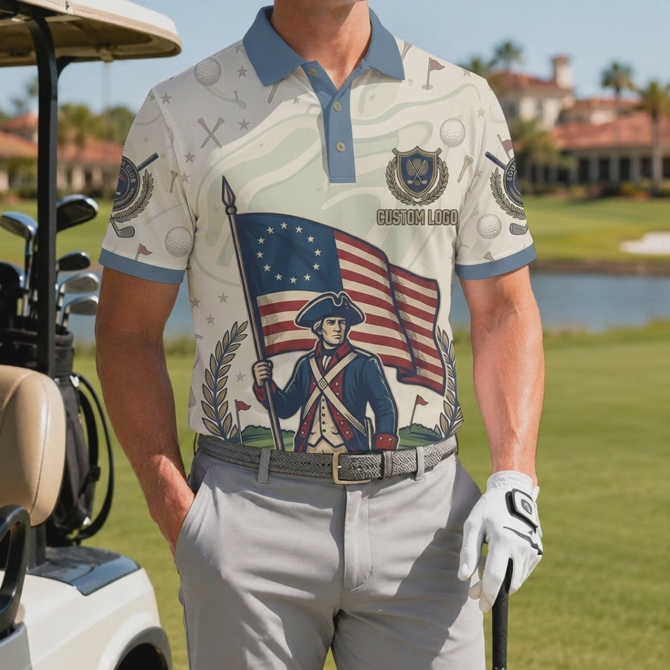 Video preview showcase capturing the 4-way stretch material flexibility, cooling sweat-wicking knit texture, and crisp color details of the polo.