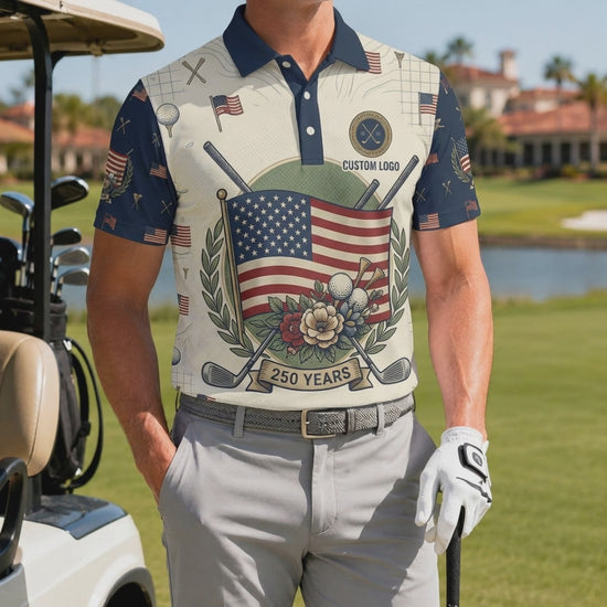 Video preview showcase capturing the 4-way stretch material flexibility, cooling sweat-wicking knit, and rich print depth of the polo shirt.