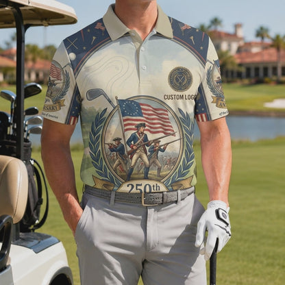 Video showcasing the breathable design and historical motif of the golf polo