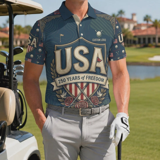 Video preview showcase capturing the 4-way stretch material flexibility, cooling sweat-wicking knit texture, and crisp color details of the polo.