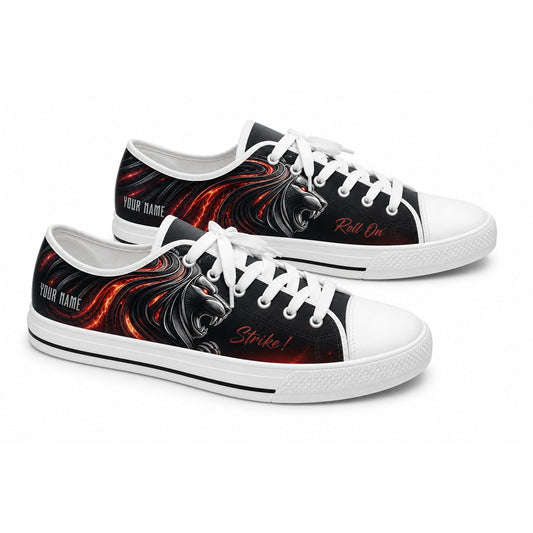 Roaring Lion Bowling Graphic Custom Low Top Shoes