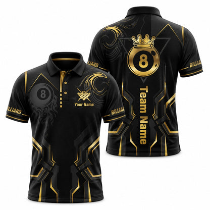 Royal 8 Ball Billiards Custom Billiard Polo Shirt