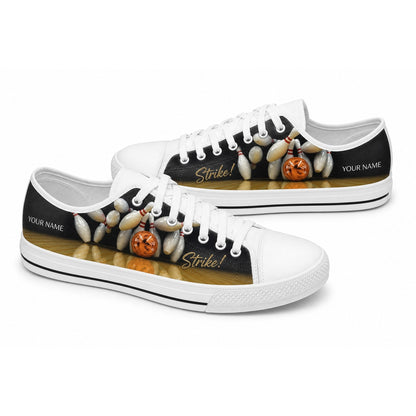 Strike Bowling Design Graphic Personalized Low Top Shoes