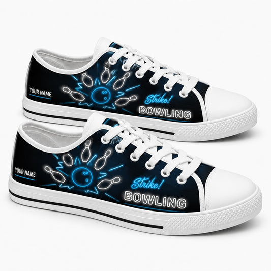 Strike Bowling Neon Custom Low Top Shoes