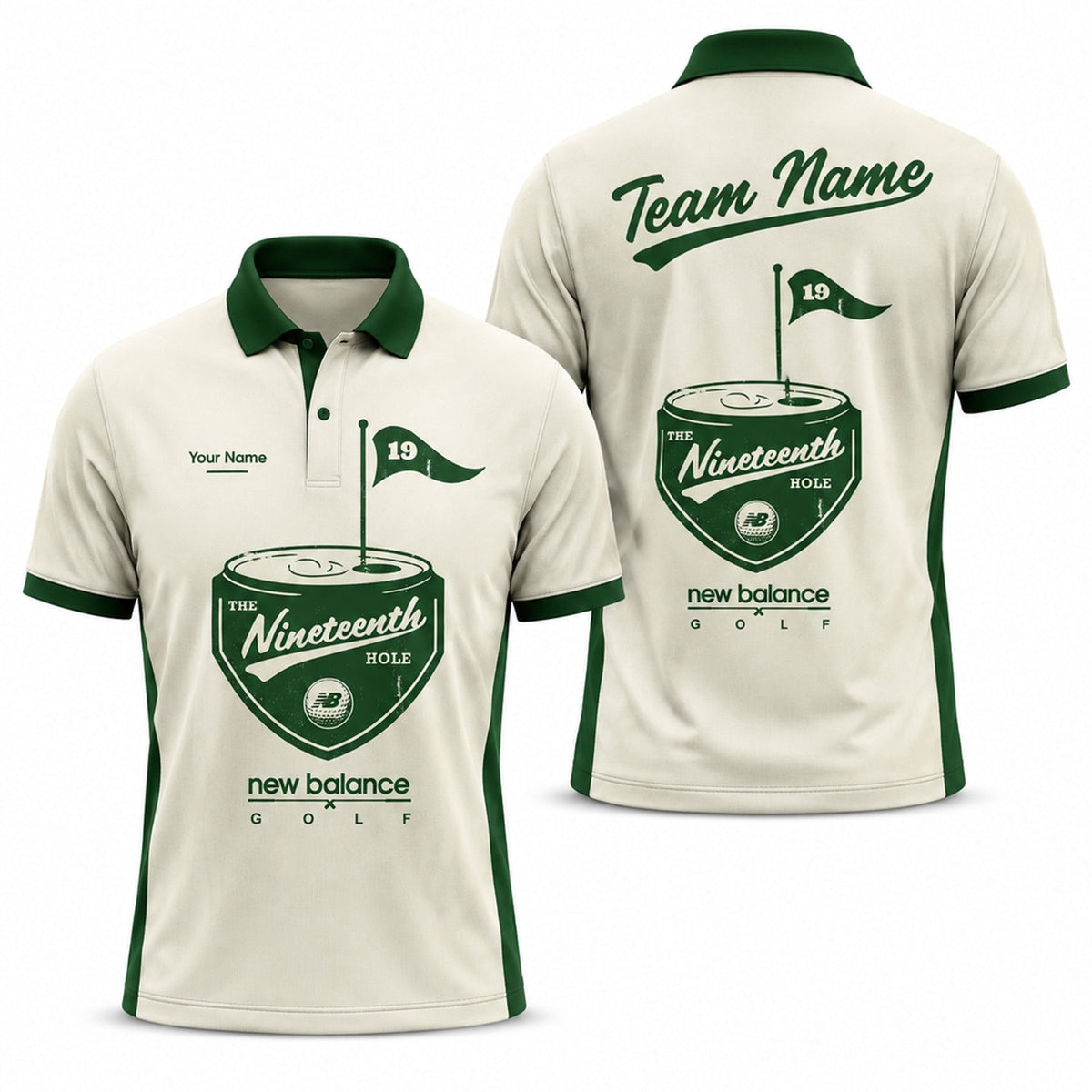 The Nineteenth Hole Personalized Golf Polo Shirt