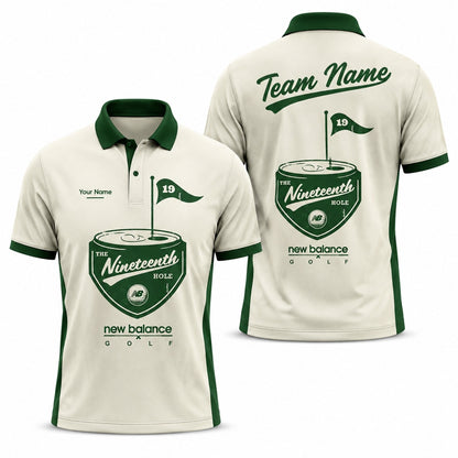 The Nineteenth Hole Personalized Golf Polo Shirt