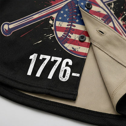 Close-Up Detail Of High-Quality Fabric Stitching On The 250th Anniversary Basketball-Inspired Cap Jersey