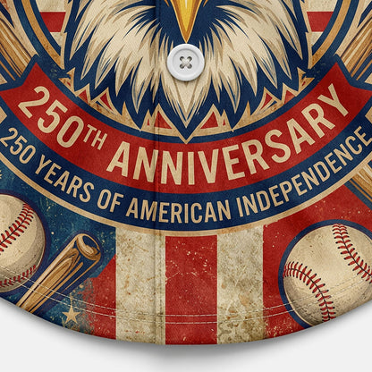 Close-Up Detail Of High-Definition Sublimation Print Showcasing The Eagle Wearing A Baseball Cap Graphic