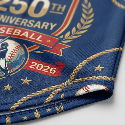 Close-Up Detail Of High-Definition Sublimation Print Showcasing The Eagle Shield Emblem And 1776-2026 Commemorative Date