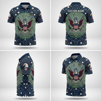 Multi-angle product display grid showcasing the contrast color-block design, eagle sleeve graphics, and athletic tailored fit.