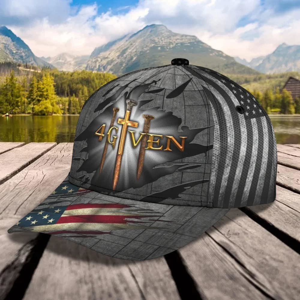 1 Cross 3 Nails 4 Given Christian All Over Print Baseball Cap, God Cap, Gift Ideas For Male