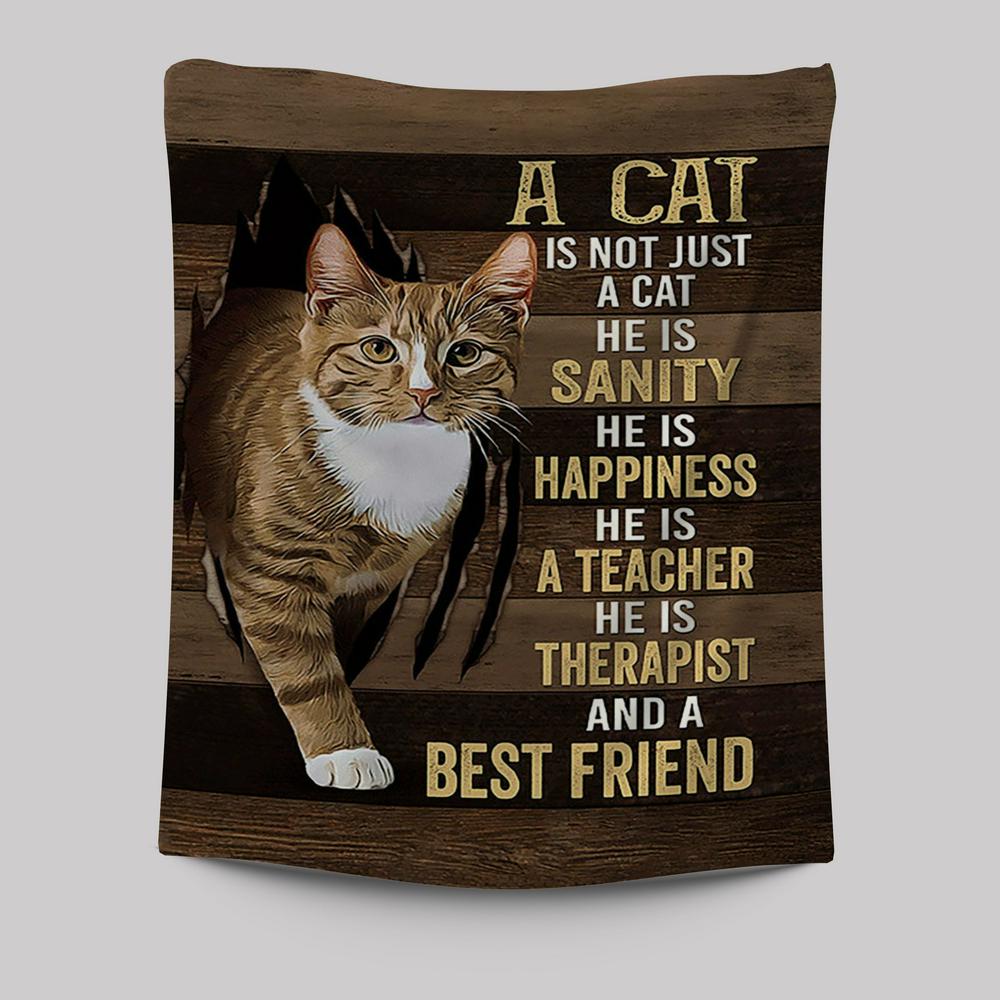 A Cat Is Not Just A Cat Tapestry Art - Christian Wall Art Decor - Gift For Cat Lover Tapestry
