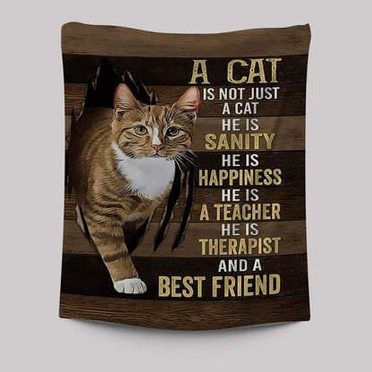 A Cat Is Not Just A Cat Tapestry Art - Christian Wall Art Decor - Gift For Cat Lover Tapestry