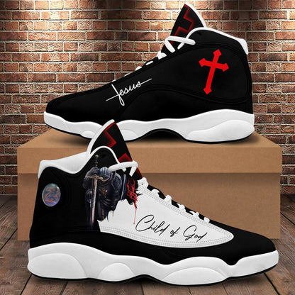 A Child Of God Jesus Jd13 Shoes For Man And Women, Christian Basketball Shoes, Gift For Christian, God Shoes