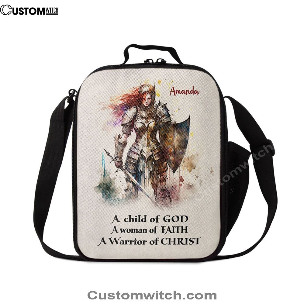 A Child Of God Personalized Lunch Bag, Christian Lunch Bag For School, Picnic, Religious Lunch Bag