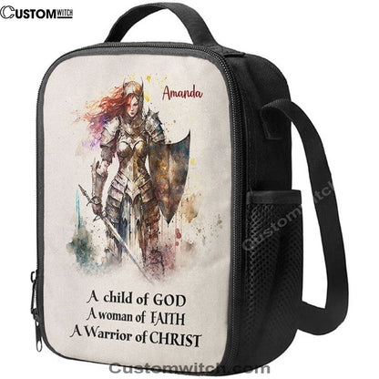 A Child Of God Personalized Lunch Bag, Christian Lunch Bag For School, Picnic, Religious Lunch Bag