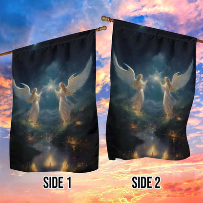 A Festive Beacon Of Hope Flag, Christmas Angel Garden Flag, Christmas Outdoor Decor Ideas